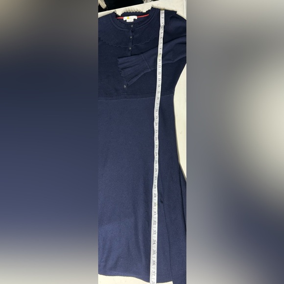 Boden of London Navy Abercorn Knit Dress Size 8P Cottagecore Old Money Timeless - Picture 12 of 13